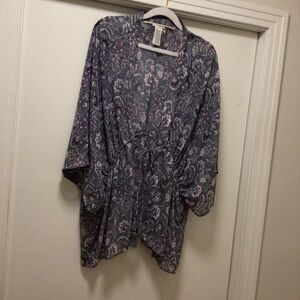 Womens Lucky Brand Floral Kimono